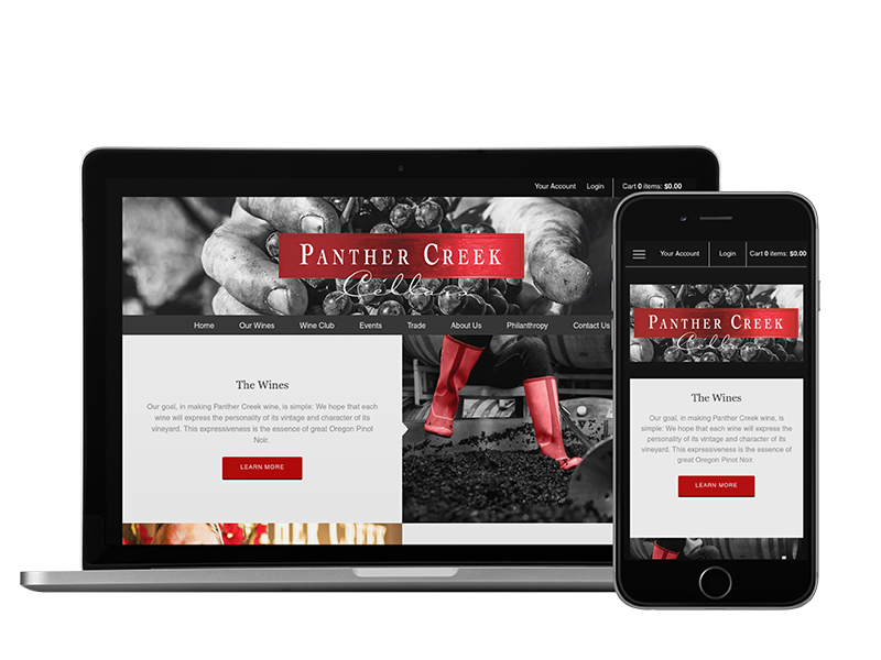 Panther Creek Cellars Website