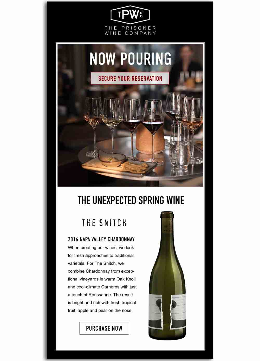 The Prisoner Wine Email by LMO Wine Marketing